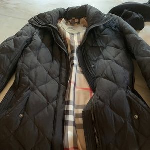 Womans Burberry Puffer Coat